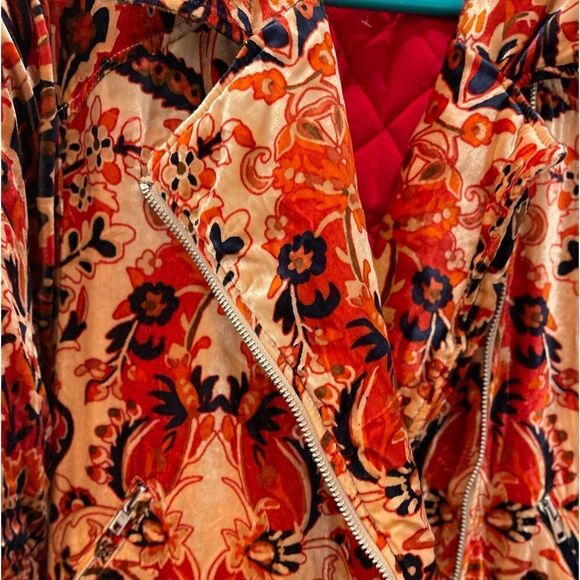 NEW Free People Bailey Velvet Moto Jacket.Size S - Picture 8 of 16